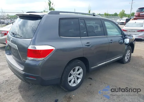 2013 Toyota Highlander Se V6 from USA, damaged, VIN 5TDBK3EHXDS229002